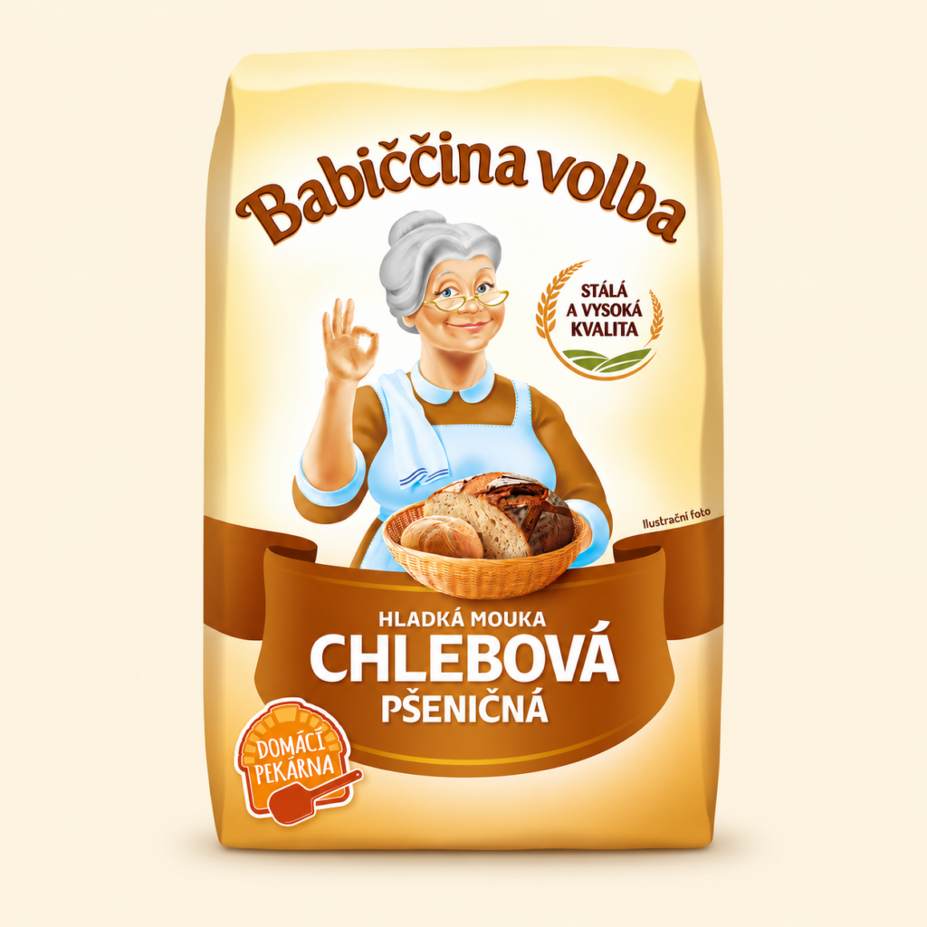 Babiččina volba Hladká mouka Pšeničná chlebová 1 kg