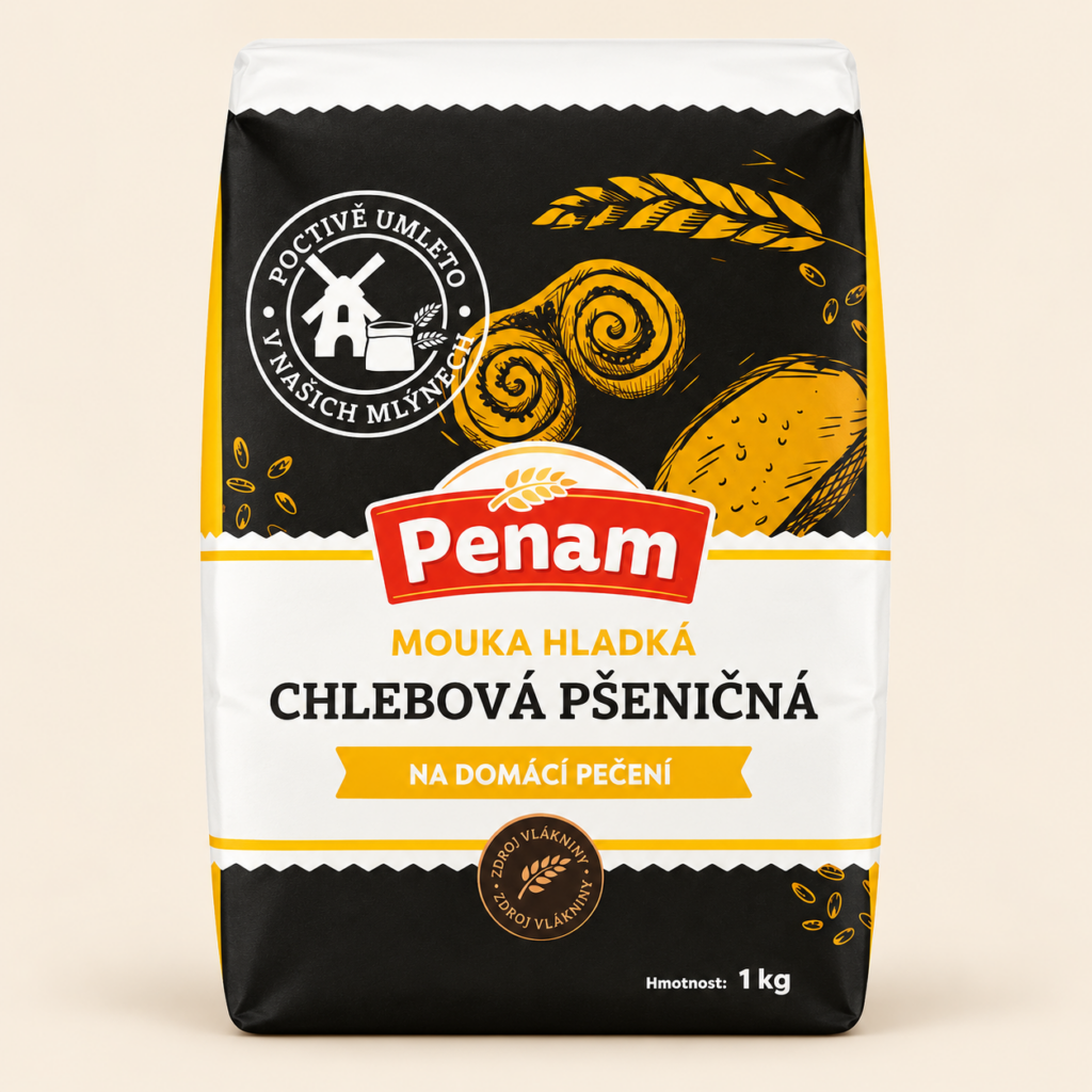 PENAM Pšeničná mouka hladká chlebová 1 kg